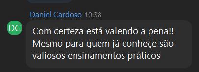 Depoimento 5 de participante do workshop